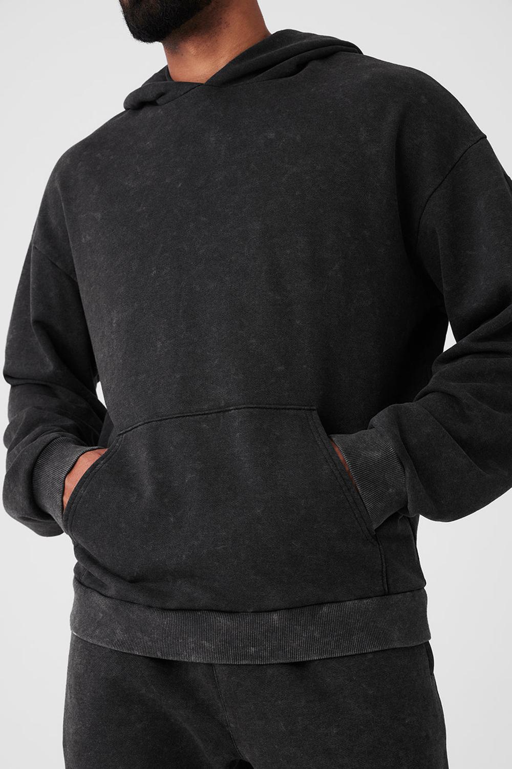Sudadera con Capucha Alo Yoga Chill Vintage Wash Hombre Negros Azules | Mexico  WFX-075429