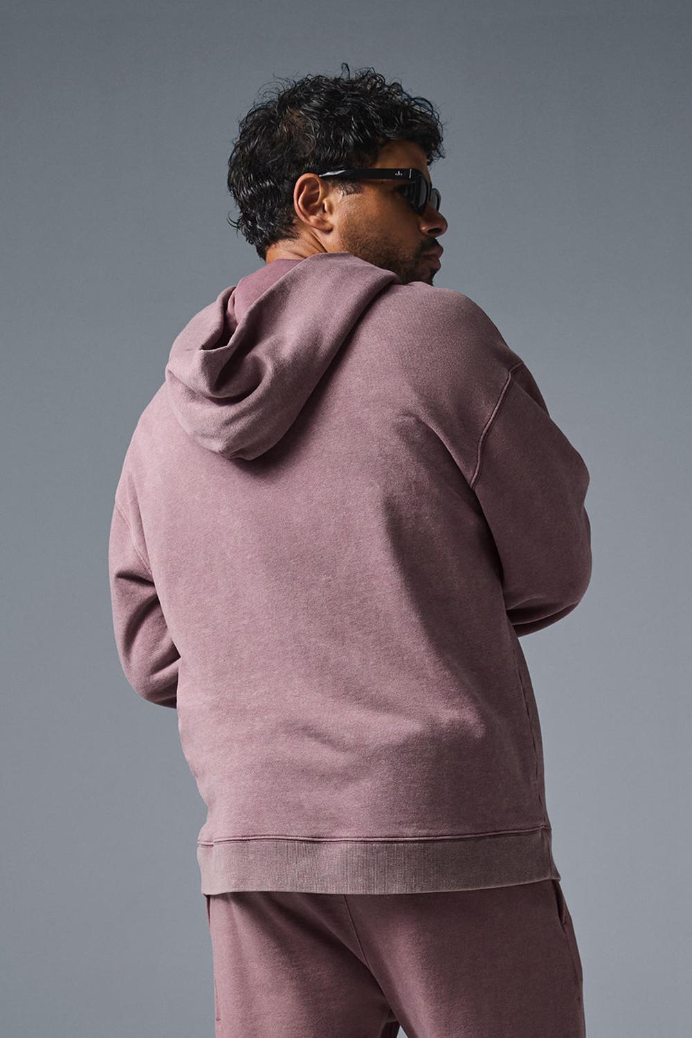 Sudadera con Capucha Alo Yoga Chill Vintage Wash Hombre Azules | Mexico  WET-251694