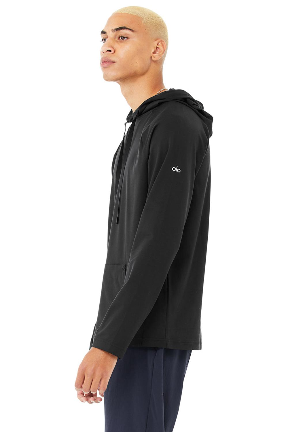 Sudadera con Capucha Alo Yoga Conquer Hombre Negros | Mexico  YJT-548371