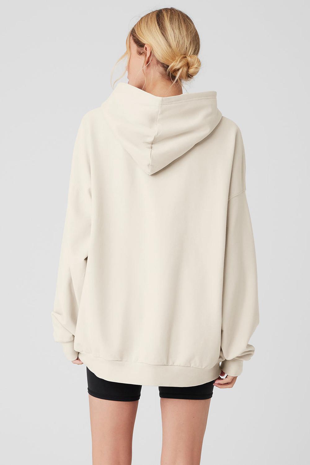 Sudadera con Capucha Alo Yoga Double Take Mujer Bone | Mexico  MXN-024837