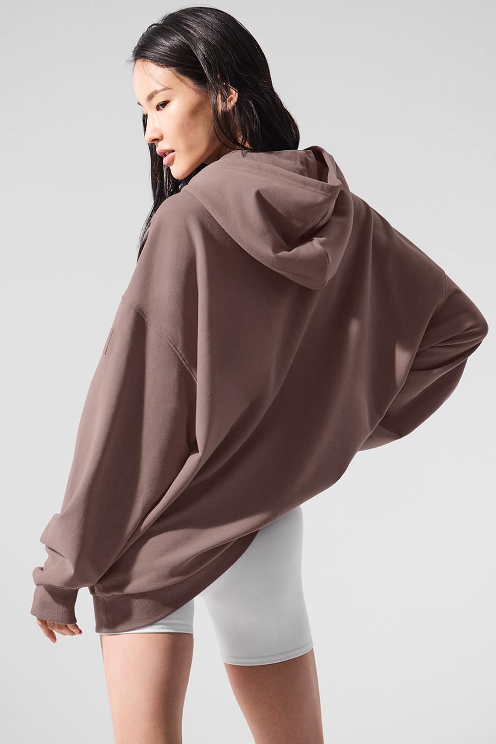 Sudadera con Capucha Alo Yoga Double Take Mujer Mushroom | Mexico  NAT-130489