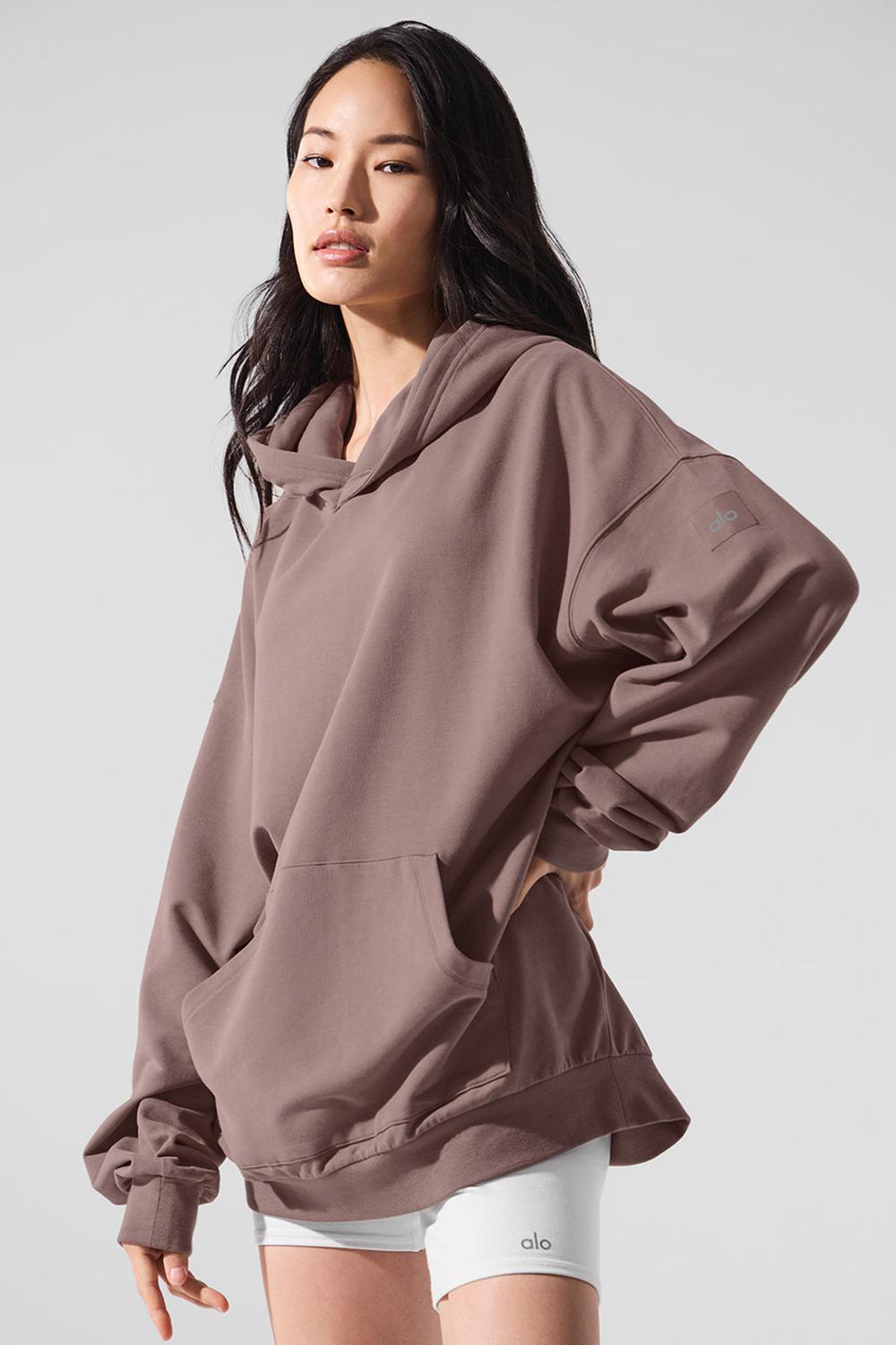Sudadera con Capucha Alo Yoga Double Take Mujer Mushroom | Mexico  NAT-130489