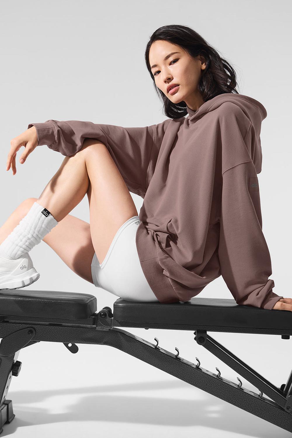 Sudadera con Capucha Alo Yoga Double Take Mujer Mushroom | Mexico  NAT-130489