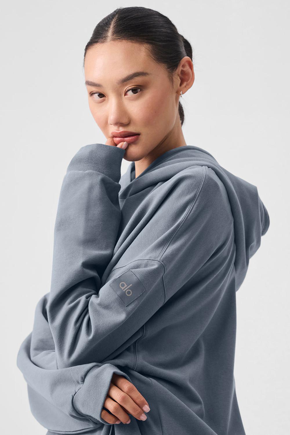 Sudadera con Capucha Alo Yoga Double Take Mujer Grises | Mexico  LPQ-345890