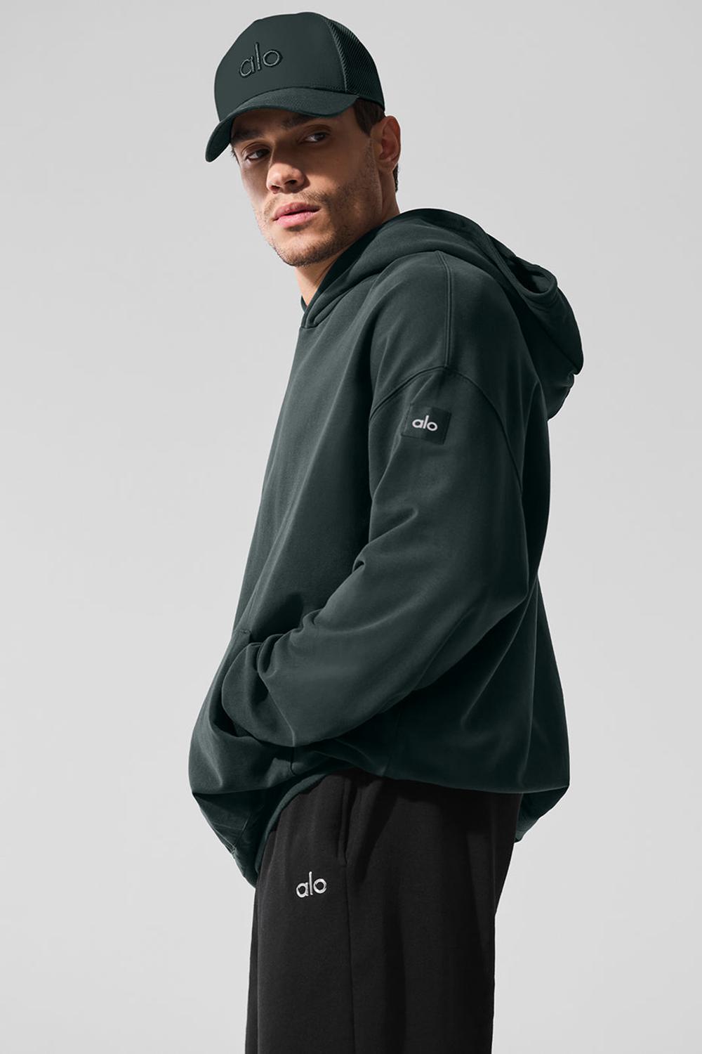 Sudadera con Capucha Alo Yoga Double Take Hombre Verdes | Mexico  AFS-193260