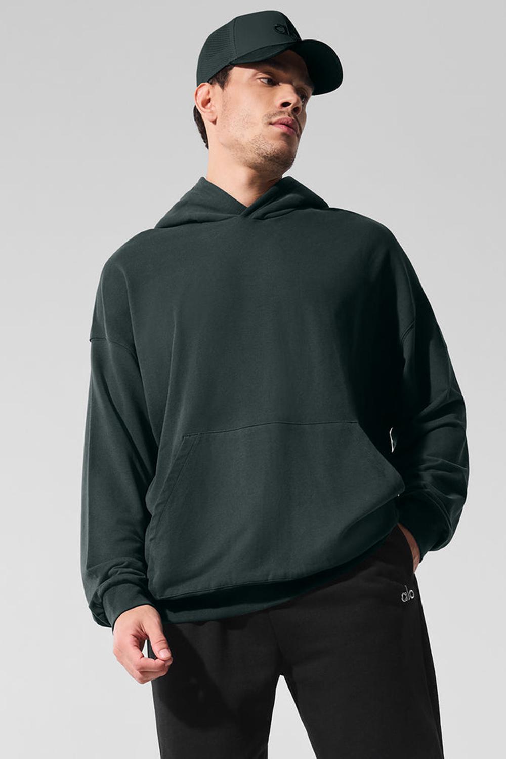 Sudadera con Capucha Alo Yoga Double Take Hombre Verdes | Mexico  AFS-193260