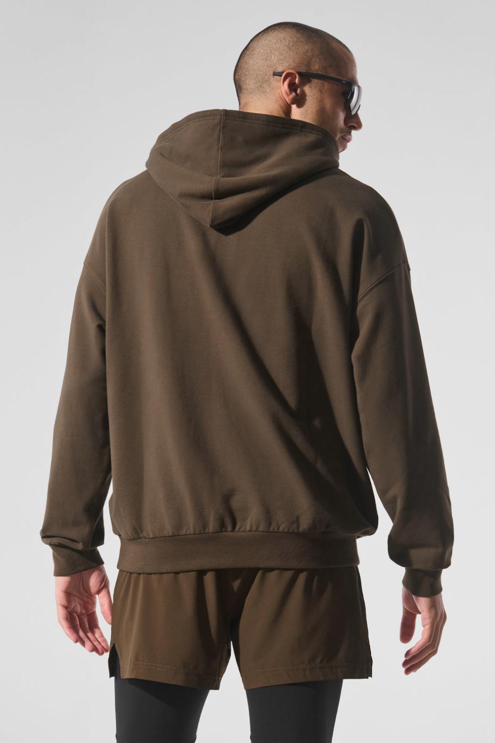 Sudadera con Capucha Alo Yoga Double Take Hombre Espresso | Mexico  UPS-075419