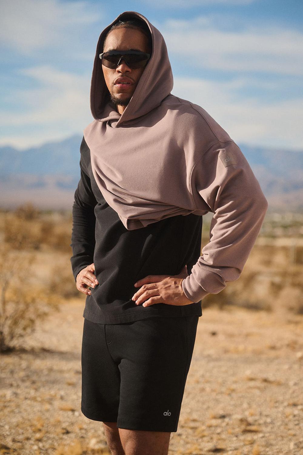 Sudadera con Capucha Alo Yoga Double Take Hombre Mushroom | Mexico  BHZ-692751