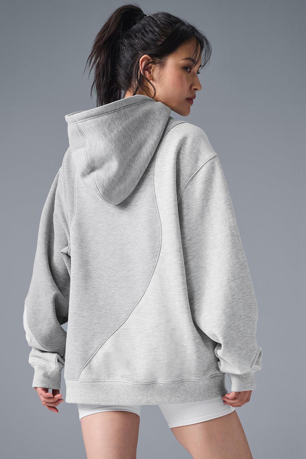 Sudadera con Capucha Alo Yoga Make Waves Mujer Grises | Mexico  DTN-158743