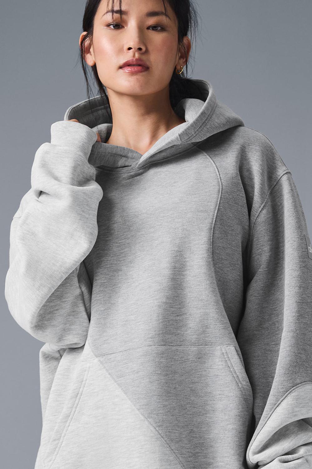 Sudadera con Capucha Alo Yoga Make Waves Mujer Grises | Mexico  DTN-158743
