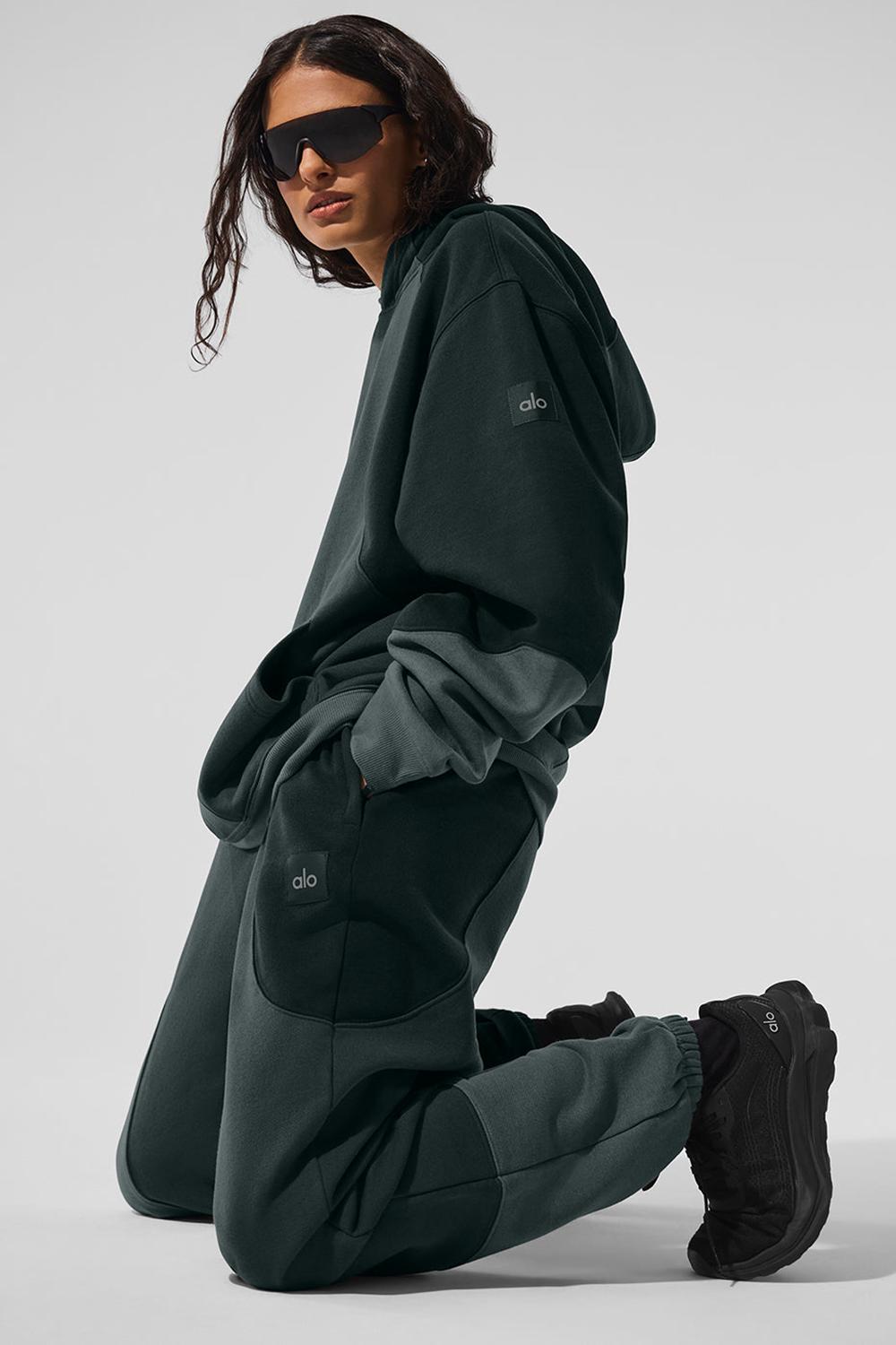 Sudadera con Capucha Alo Yoga Make Waves Mujer Verdes | Mexico  FNB-021479