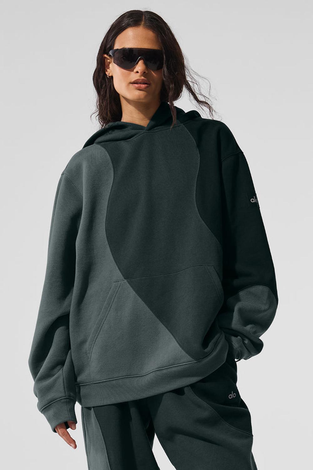 Sudadera con Capucha Alo Yoga Make Waves Mujer Verdes | Mexico  FNB-021479