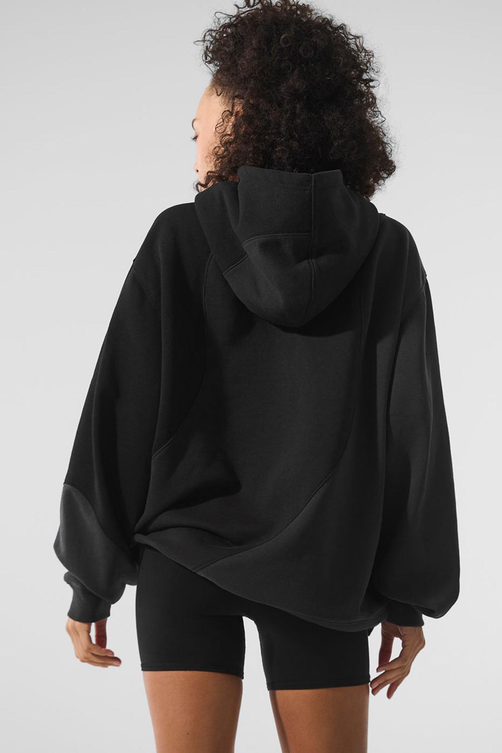 Sudadera con Capucha Alo Yoga Make Waves Mujer Negros | Mexico  ELO-835102