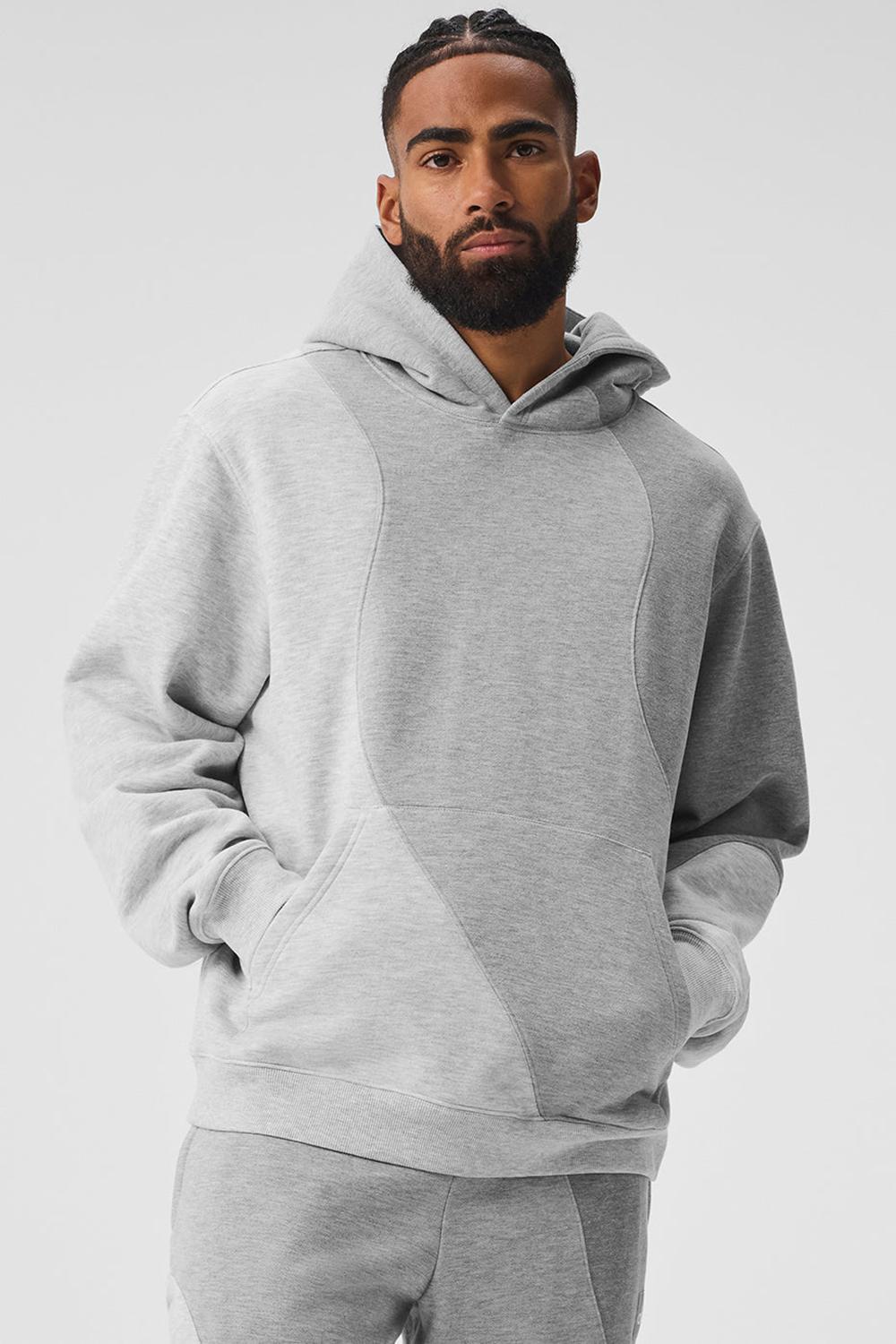 Sudadera con Capucha Alo Yoga Make Waves Hombre Grises | Mexico  AGO-257190