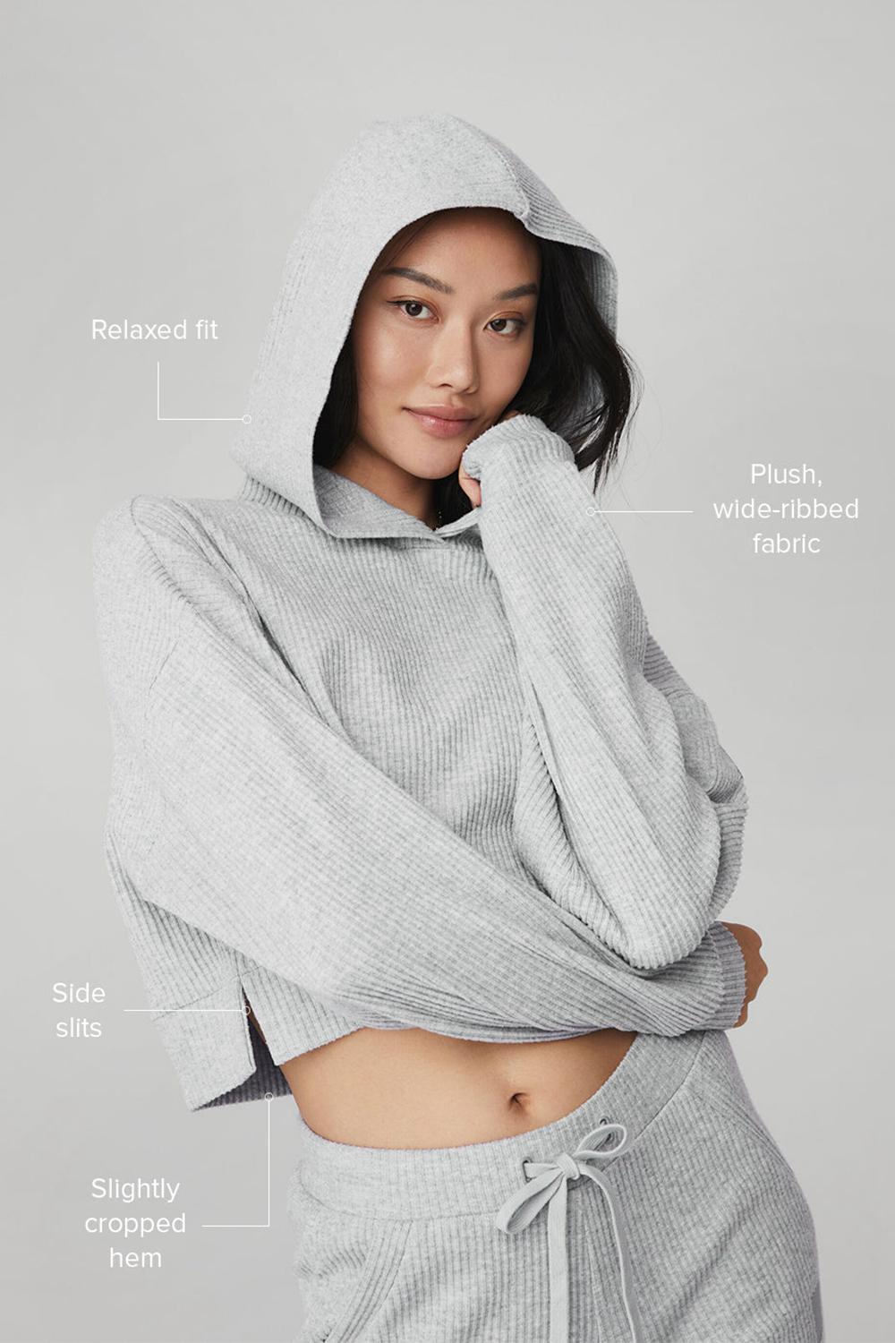 Sudadera con Capucha Alo Yoga Muse Mujer Grises | Mexico  MUS-253649