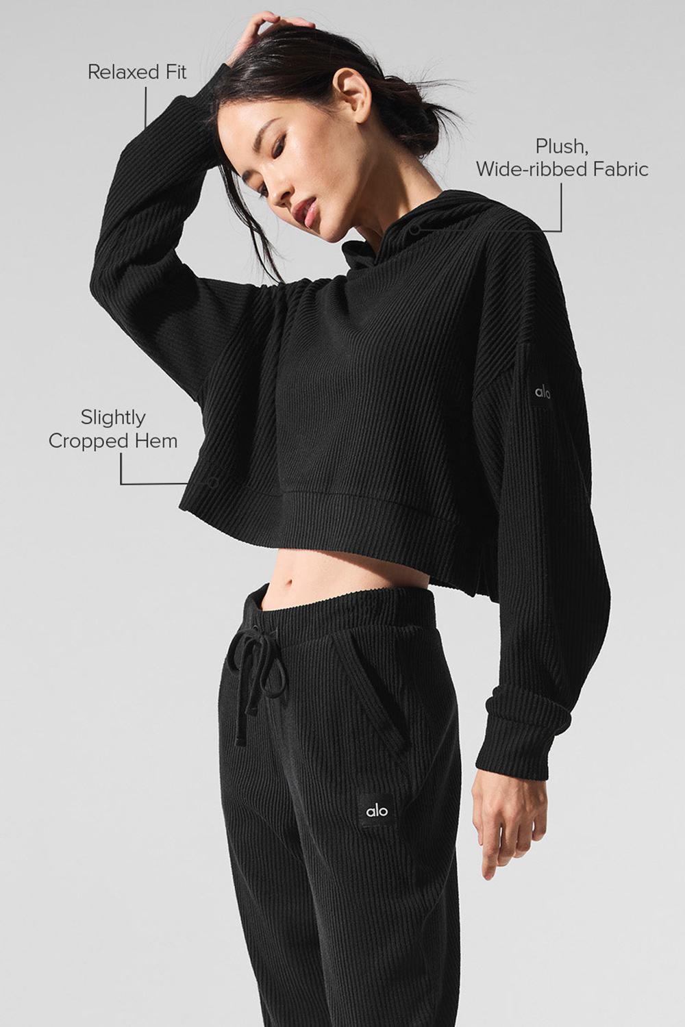 Sudadera con Capucha Alo Yoga Muse Mujer Negros | Mexico  VBN-519208
