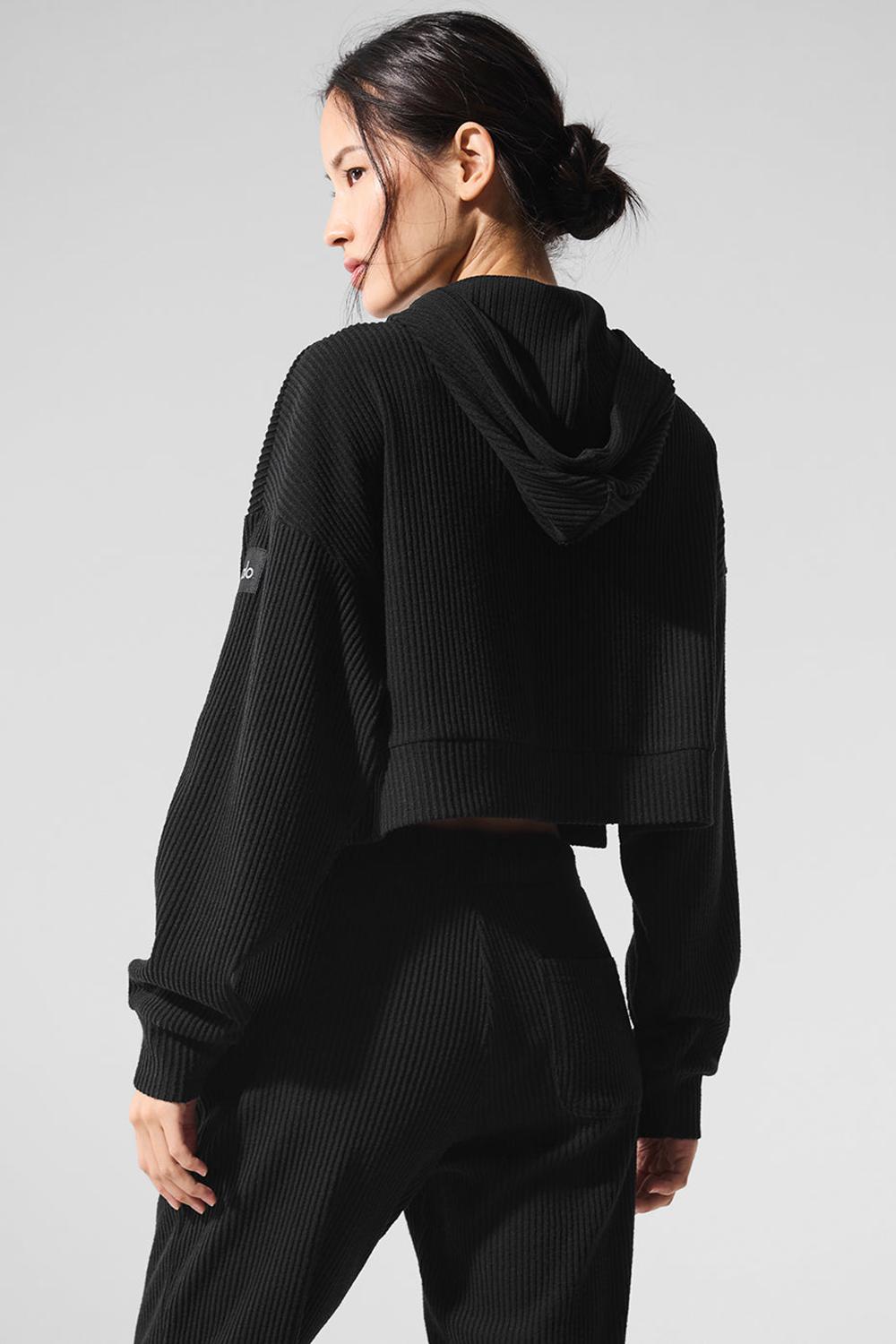 Sudadera con Capucha Alo Yoga Muse Mujer Negros | Mexico  VBN-519208