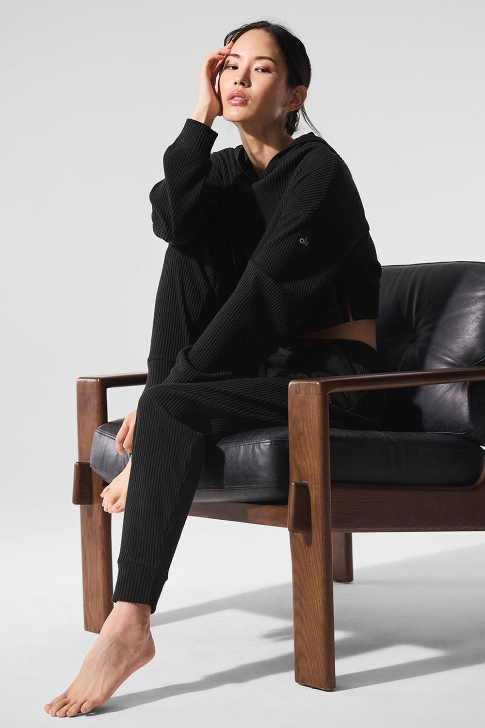 Sudadera con Capucha Alo Yoga Muse Mujer Negros | Mexico  VBN-519208