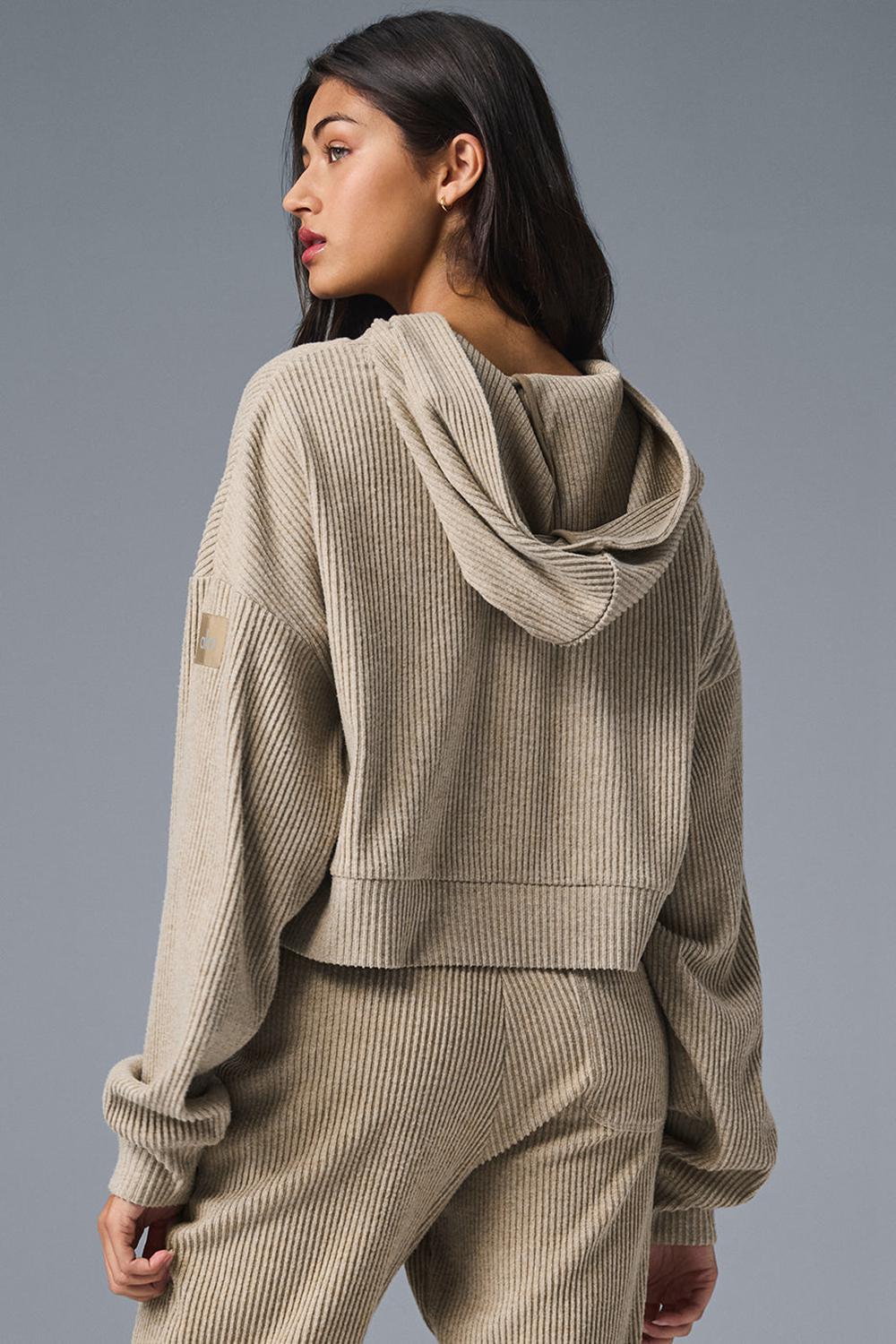 Sudadera con Capucha Alo Yoga Muse Mujer Gravel Heather | Mexico  VCU-730924