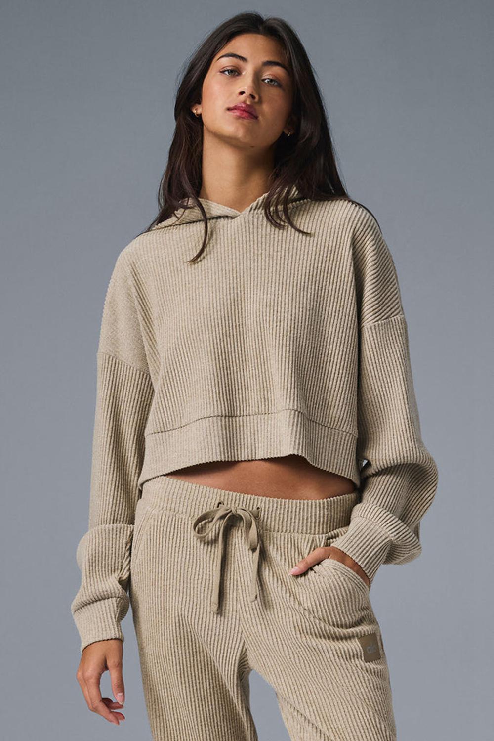 Sudadera con Capucha Alo Yoga Muse Mujer Gravel Heather | Mexico  VCU-730924