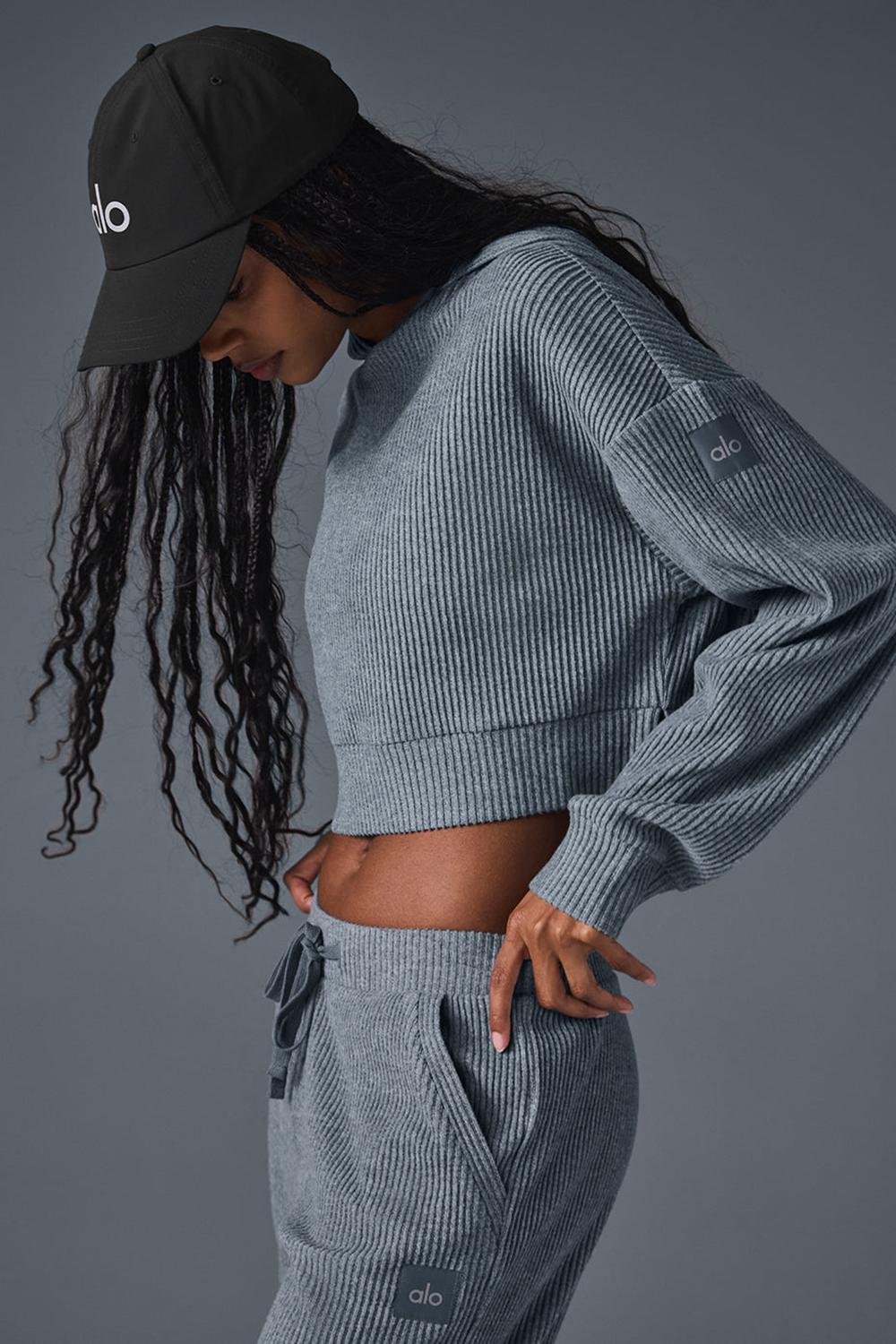 Sudadera con Capucha Alo Yoga Muse Mujer Grises | Mexico  IKJ-581792