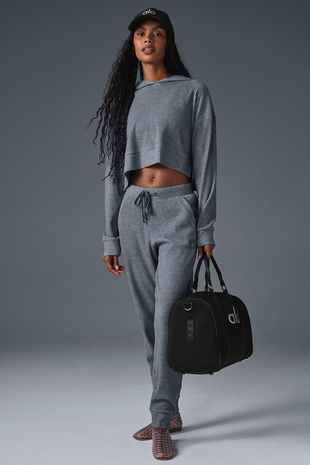 Sudadera con Capucha Alo Yoga Muse Mujer Grises | Mexico  IKJ-581792