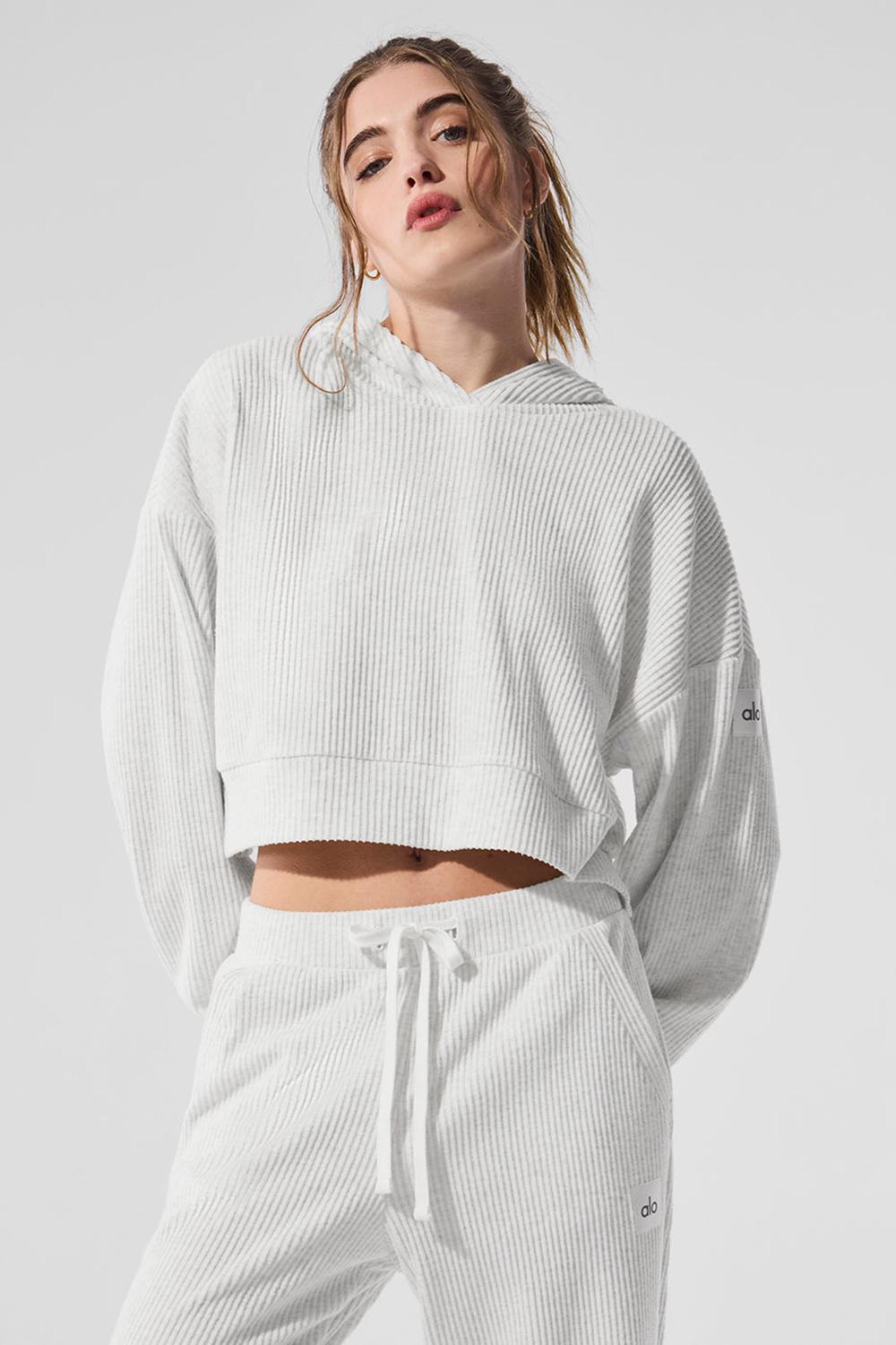 Sudadera con Capucha Alo Yoga Muse Mujer Blancos | Mexico  LVH-495073