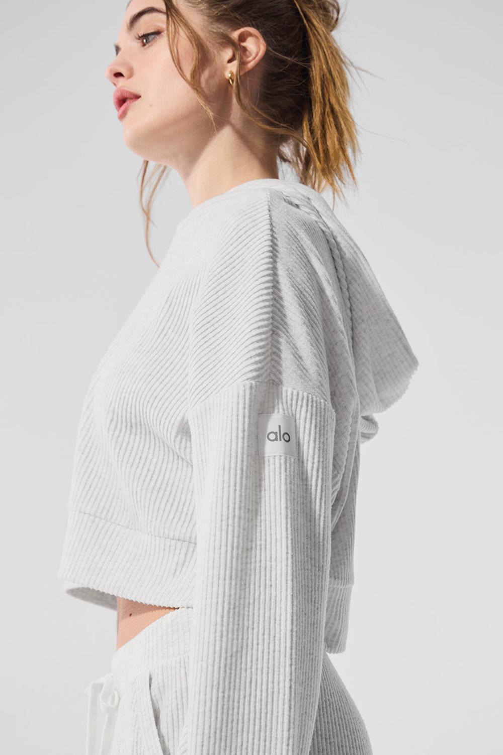 Sudadera con Capucha Alo Yoga Muse Mujer Blancos | Mexico  LVH-495073