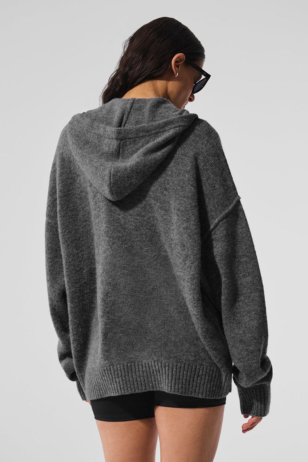 Sudadera con Capucha Alo Yoga New Class Cashmere Full Zip Mujer Plateadas Grises | Mexico  TJC-612785