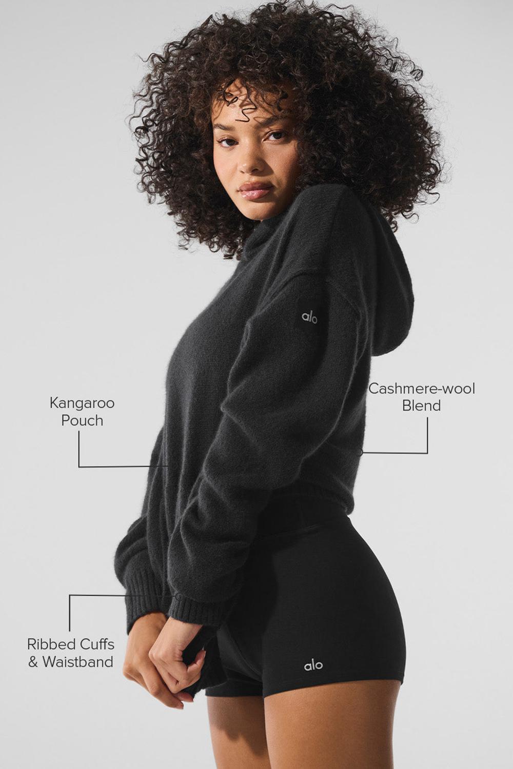 Sudadera con Capucha Alo Yoga New Class Cashmere Mujer Negros | Mexico  RVY-908312
