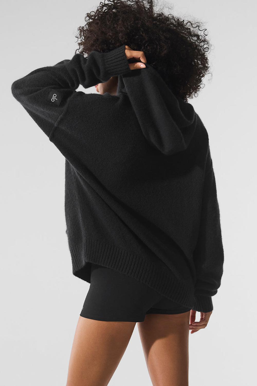 Sudadera con Capucha Alo Yoga New Class Cashmere Mujer Negros | Mexico  RVY-908312