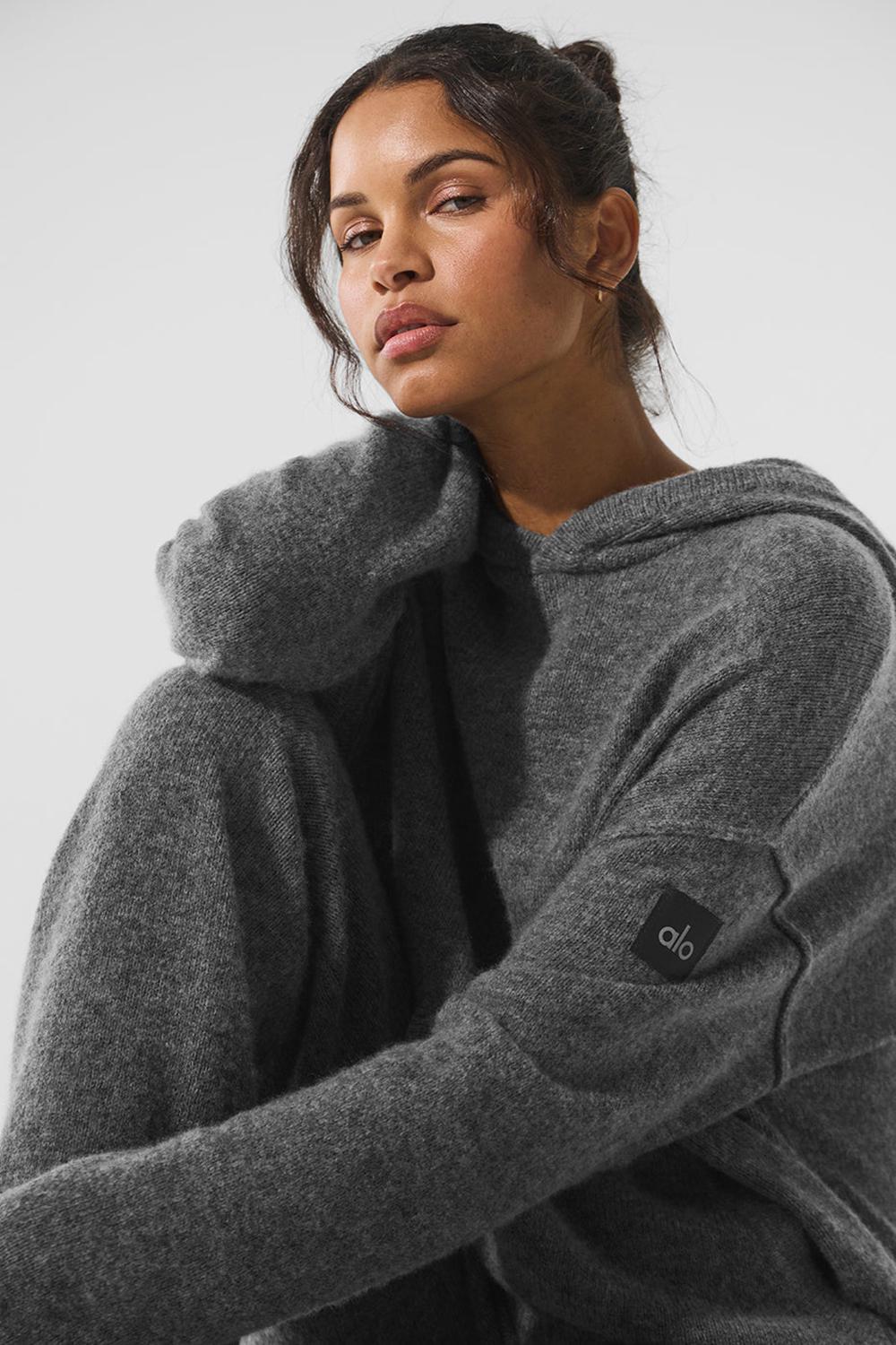 Sudadera con Capucha Alo Yoga New Class Cashmere Mujer Plateadas Grises | Mexico  FAQ-628105