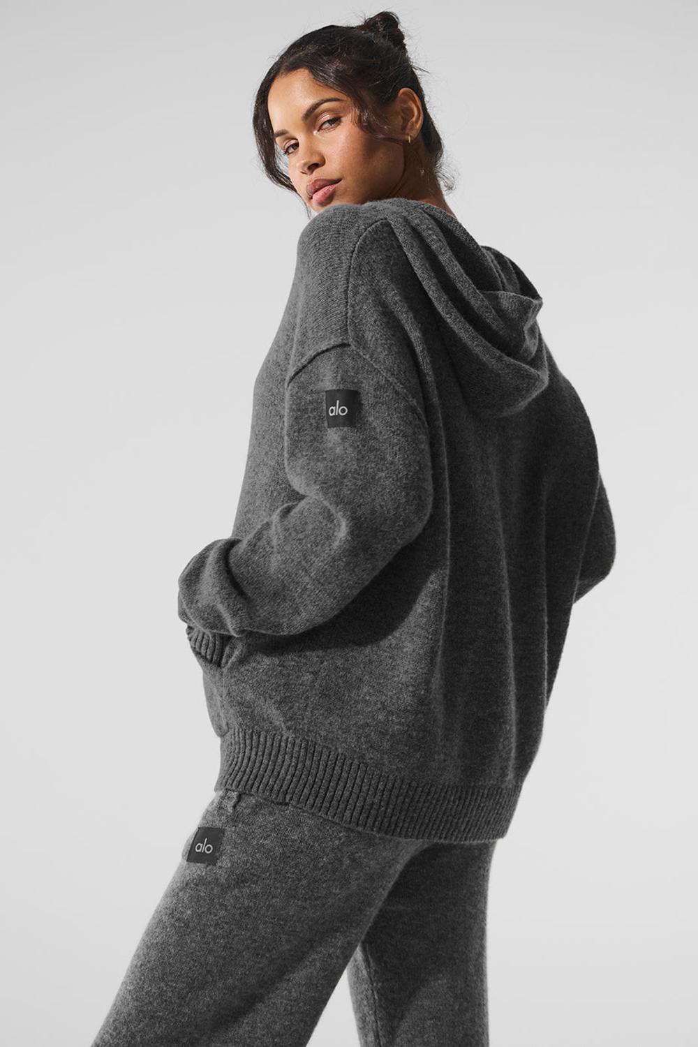 Sudadera con Capucha Alo Yoga New Class Cashmere Mujer Plateadas Grises | Mexico  FAQ-628105