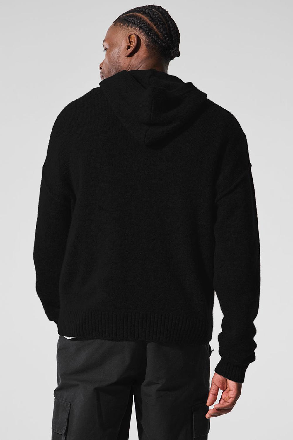 Sudadera con Capucha Alo Yoga New Class Cashmere Full Zip Hombre Negros | Mexico  GAL-102743