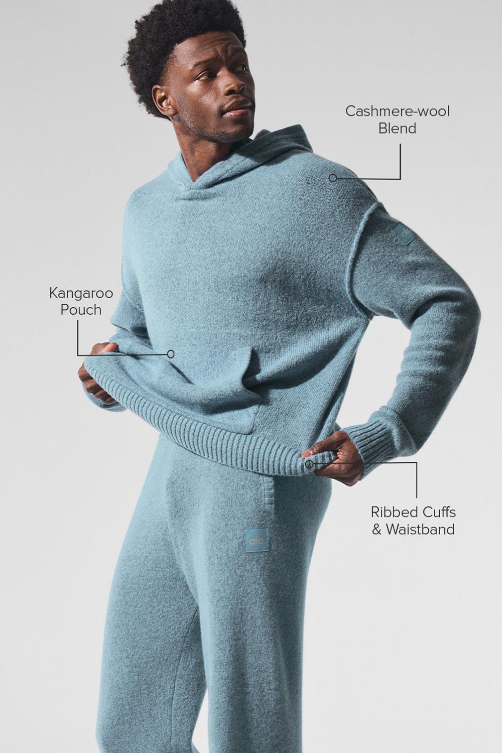 Sudadera con Capucha Alo Yoga New Class Cashmere Hombre Azules | Mexico  BUS-371250