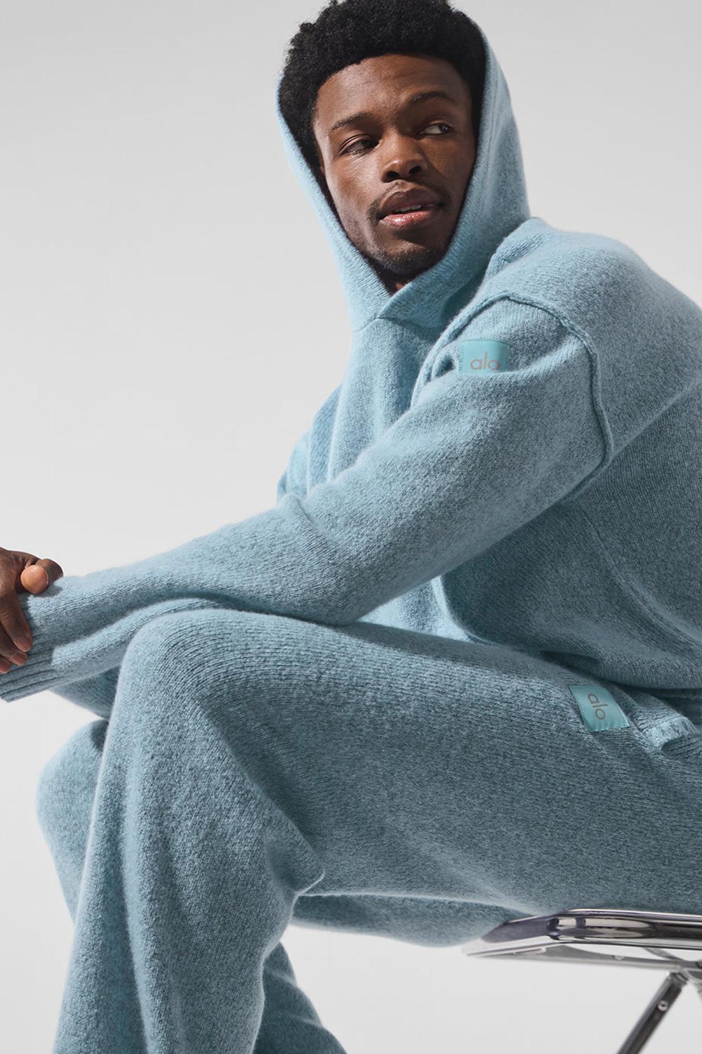 Sudadera con Capucha Alo Yoga New Class Cashmere Hombre Azules | Mexico  BUS-371250