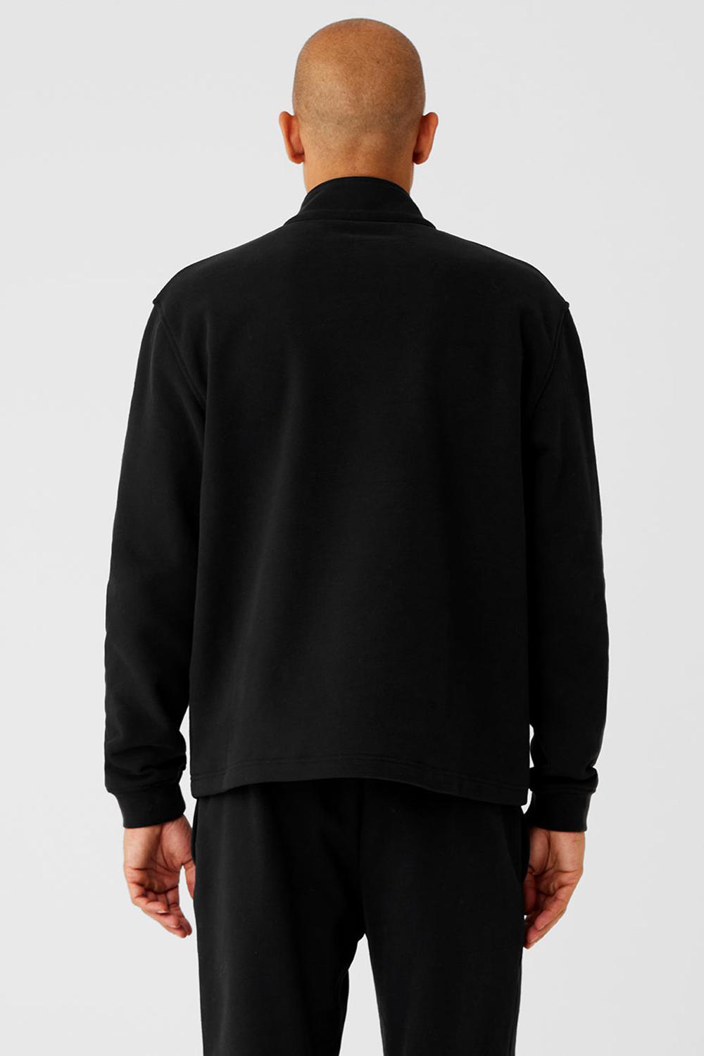 Sudadera con Capucha Alo Yoga Renown Heavy Weight 1/4 Zip Hombre Negros | Mexico  YRI-395082