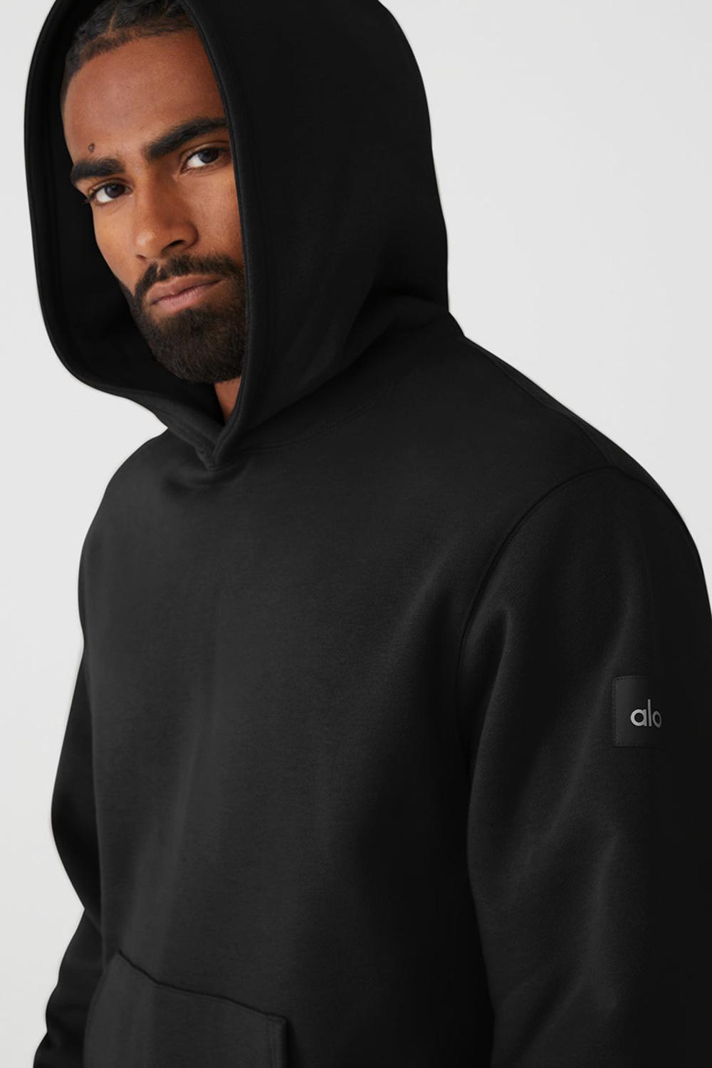 Sudadera con Capucha Alo Yoga Renown Heavy Weight Hombre Negros | Mexico  VEU-728603