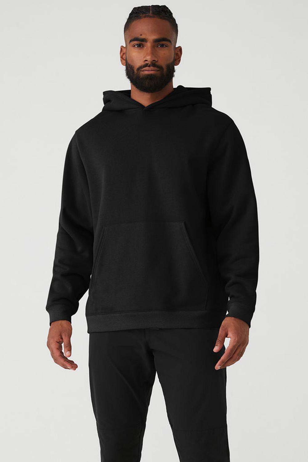 Sudadera con Capucha Alo Yoga Renown Heavy Weight Hombre Negros | Mexico  VEU-728603