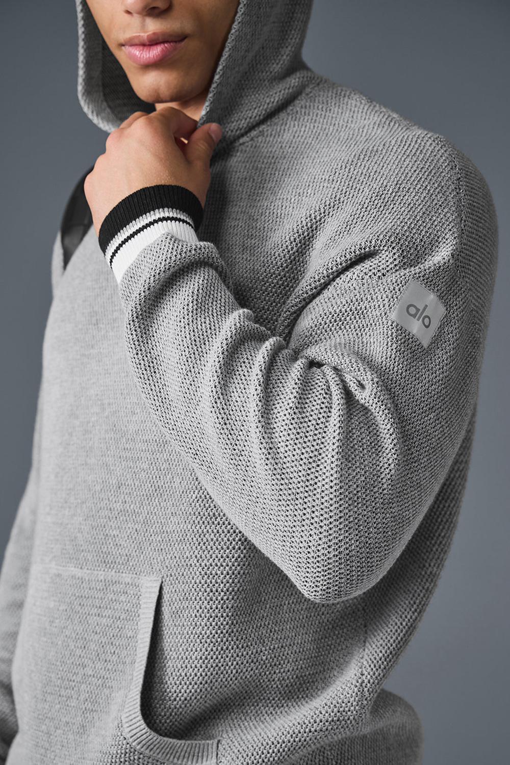 Sudadera con Capucha Alo Yoga Sports Club Knit Hombre Grises | Mexico  HPM-901647