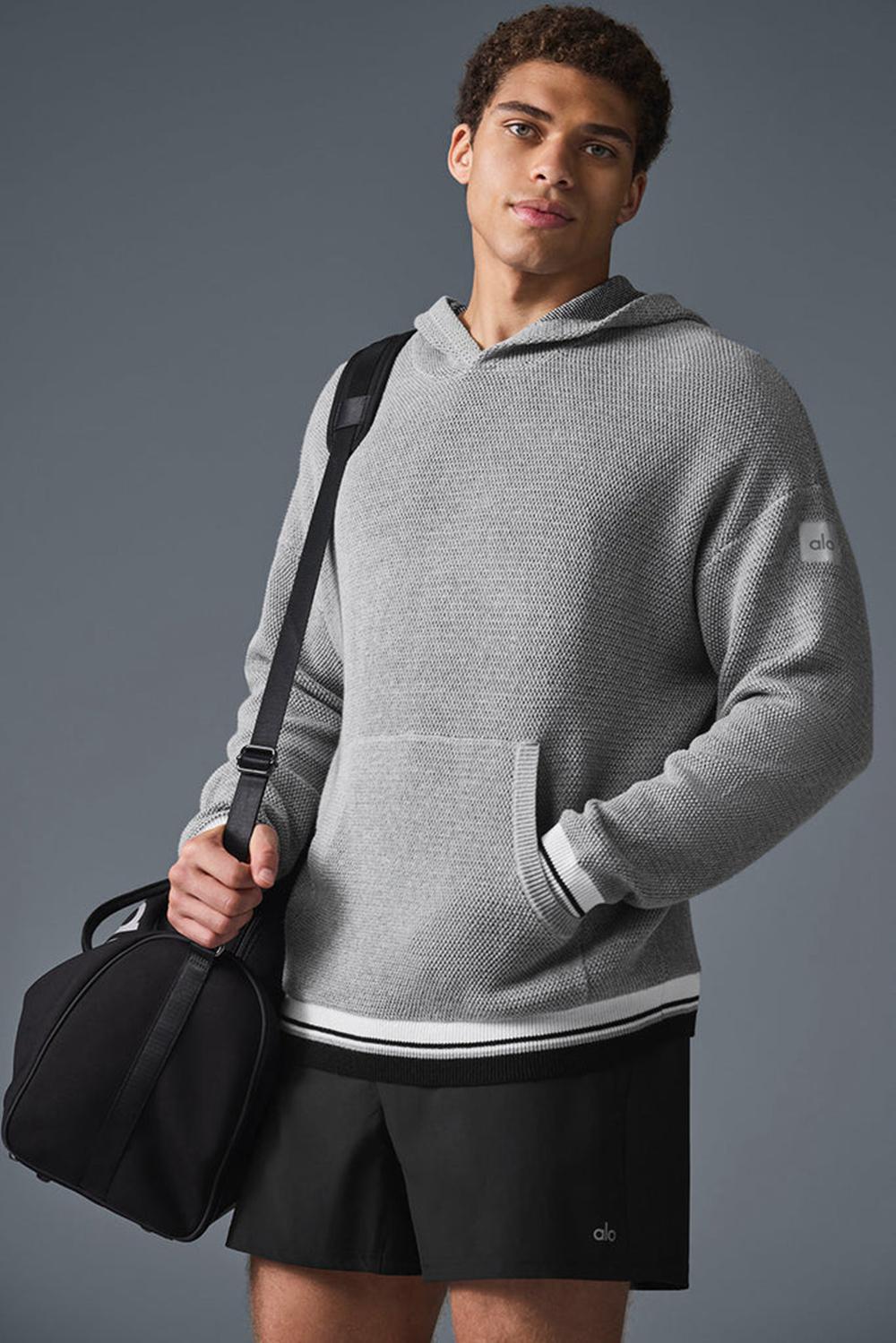 Sudadera con Capucha Alo Yoga Sports Club Knit Hombre Grises | Mexico  HPM-901647