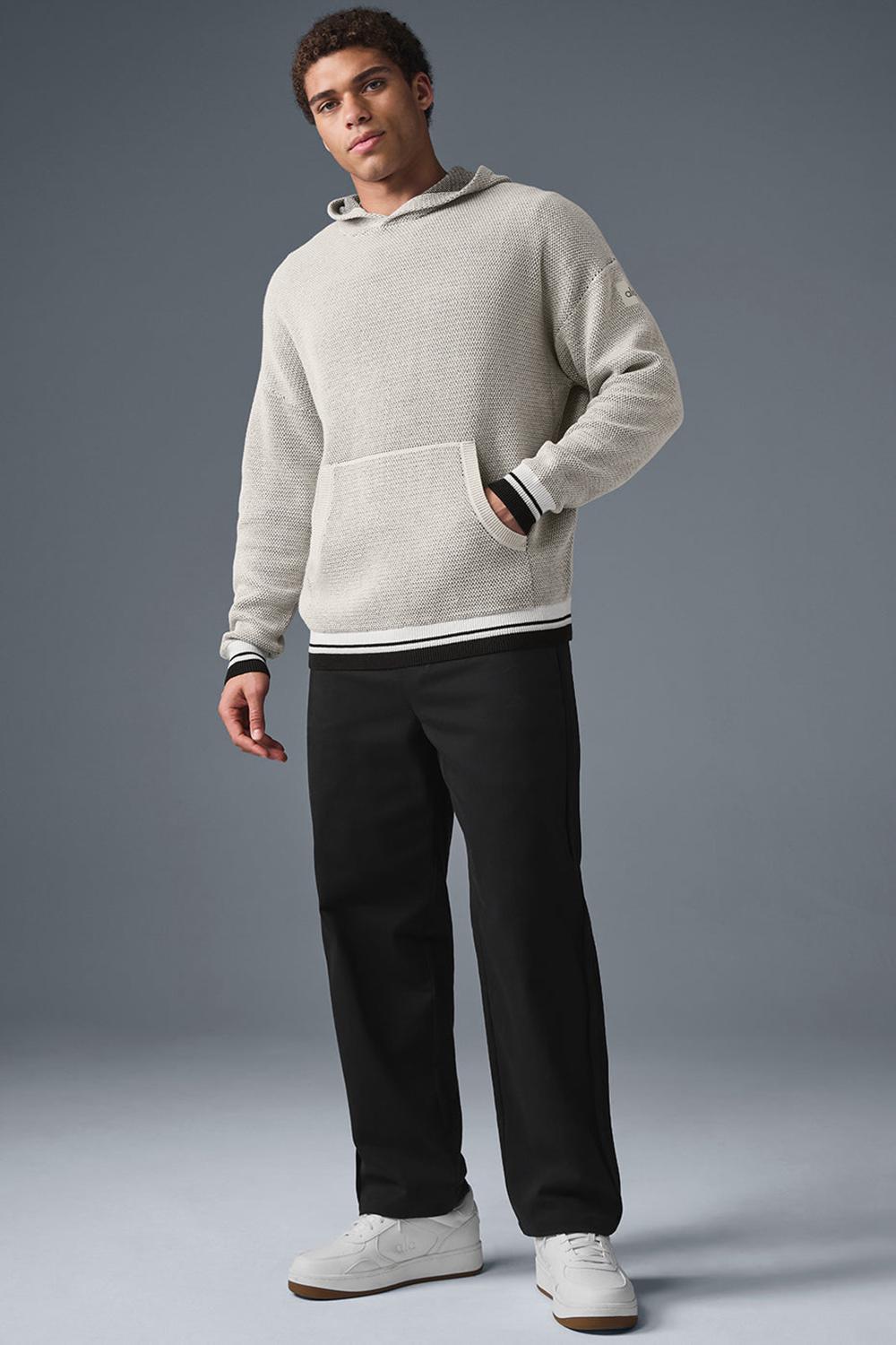 Sudadera con Capucha Alo Yoga Sports Club Knit Hombre Bone | Mexico  AMX-208395