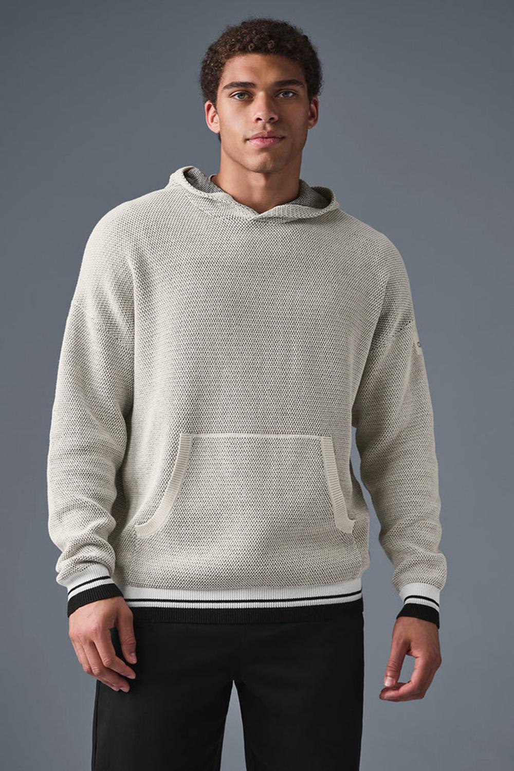 Sudadera con Capucha Alo Yoga Sports Club Knit Hombre Bone | Mexico  AMX-208395