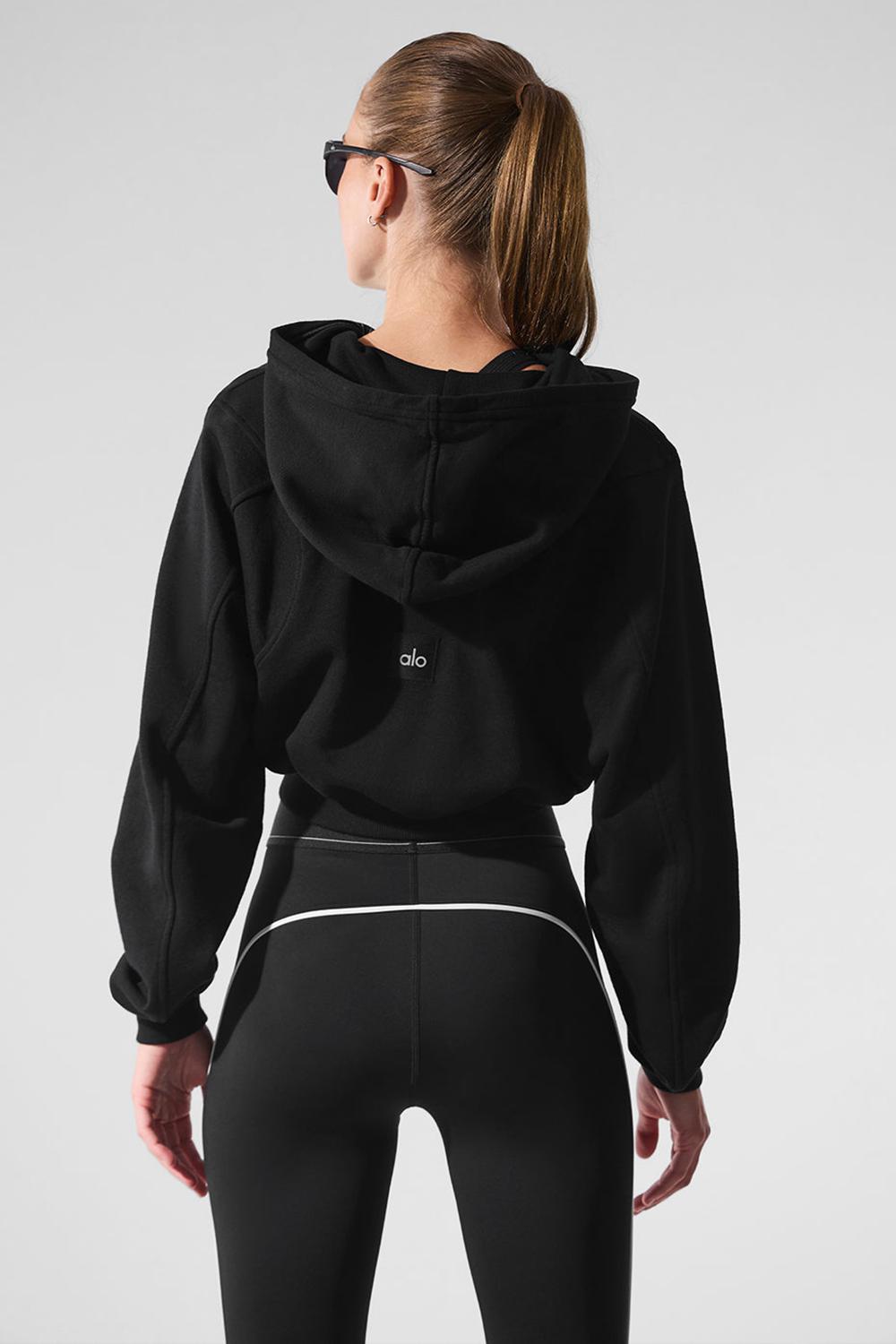 Sudadera con Capucha Alo Yoga Sweet Escape Zip Up Mujer Negros | Mexico  QFU-197285