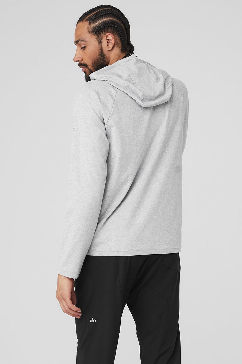 Sudadera con Capucha Alo Yoga The Conquer Hombre Grises | Mexico  HPD-420167