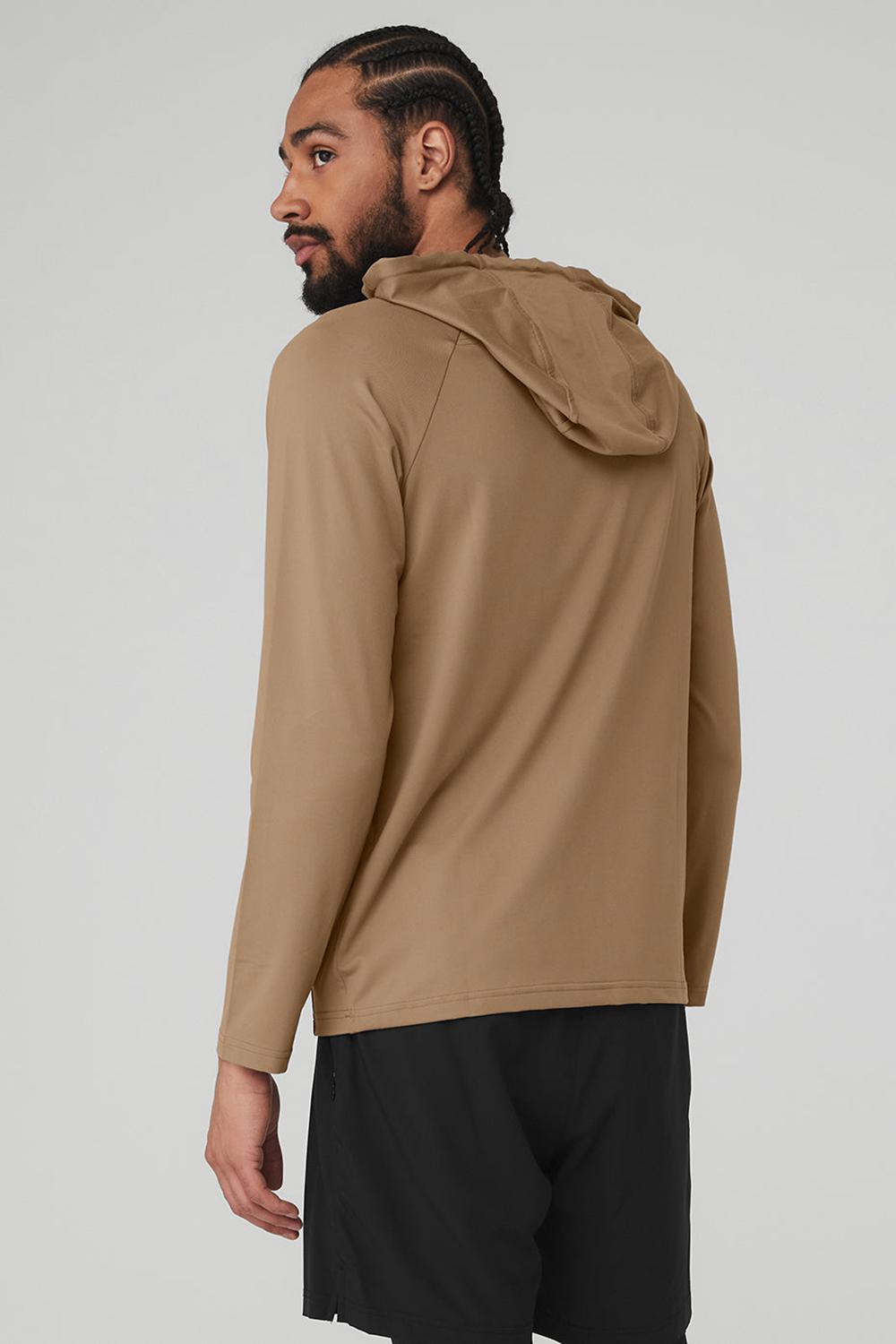 Sudadera con Capucha Alo Yoga The Conquer Hombre Gravel | Mexico  QRK-912463
