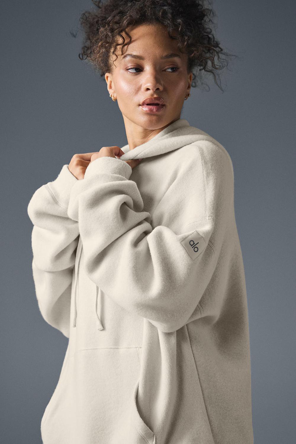 Sudadera con Capucha Alo Yoga Triumph Restore Mujer Bone | Mexico  VYP-368240