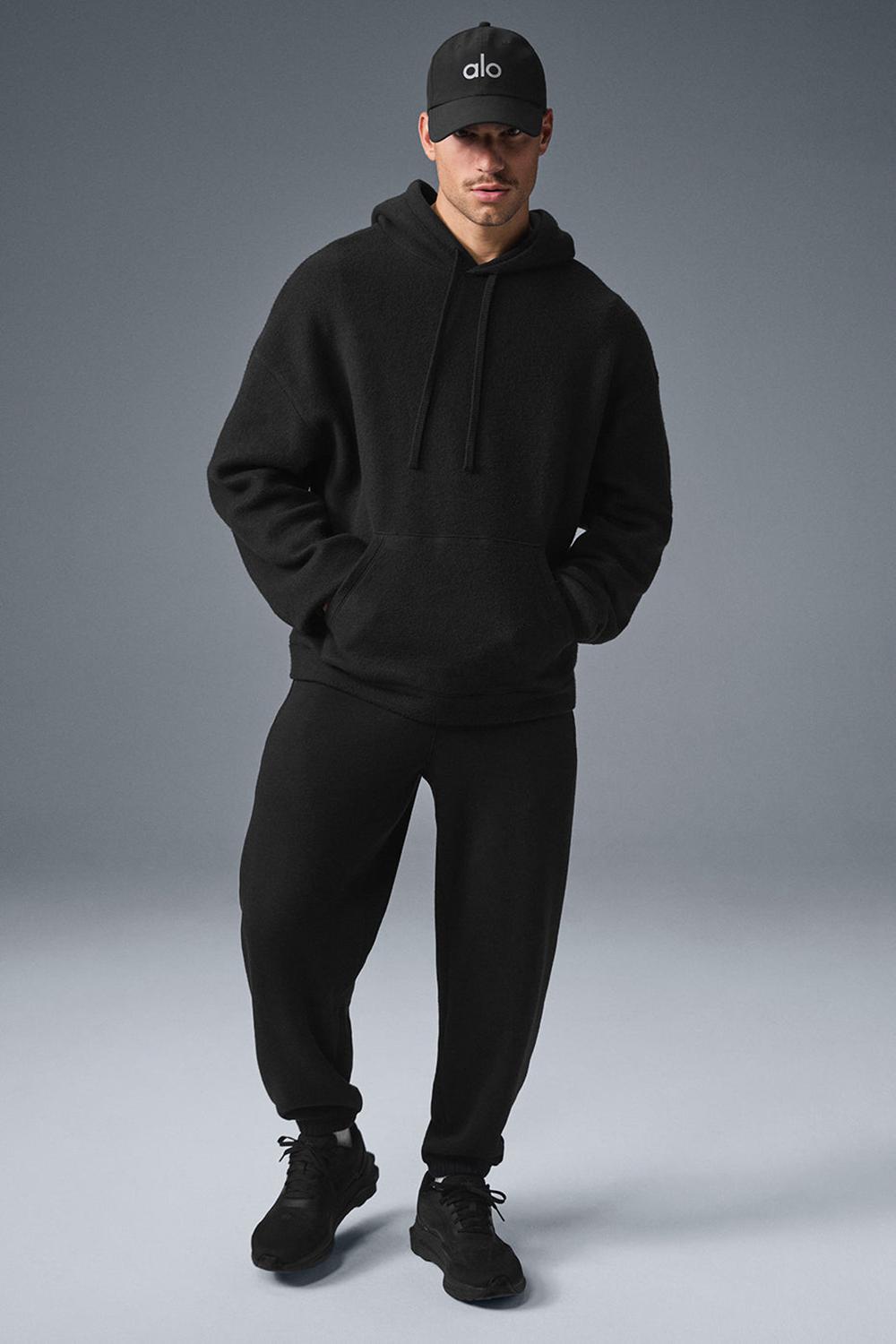 Sudadera con Capucha Alo Yoga Triumph Restore Hombre Negros | Mexico  MOP-061579