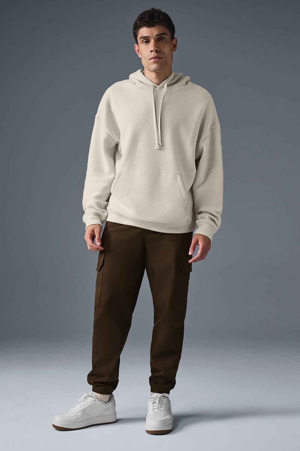 Sudadera con Capucha Alo Yoga Triumph Restore Hombre Bone | Mexico  HOK-705849