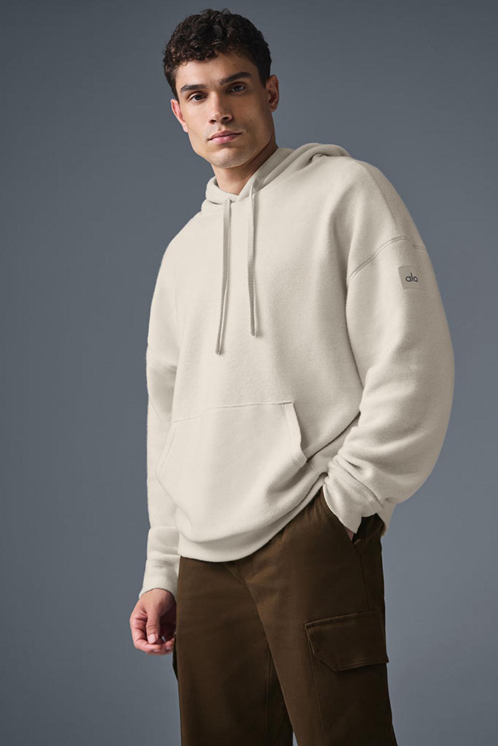 Sudadera con Capucha Alo Yoga Triumph Restore Hombre Bone | Mexico  HOK-705849